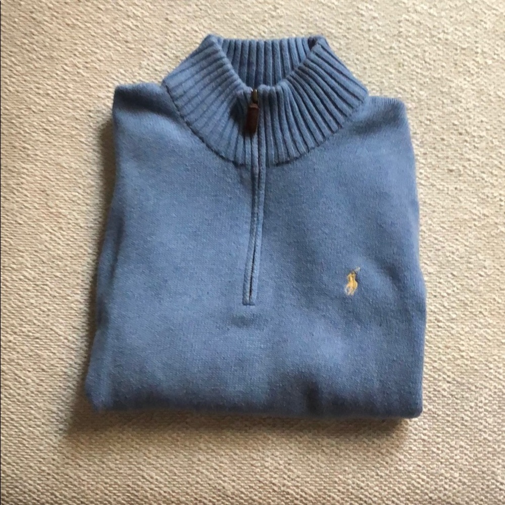 Polo Ralph Lauren Cotton Half-Zip Sweater (Size M)